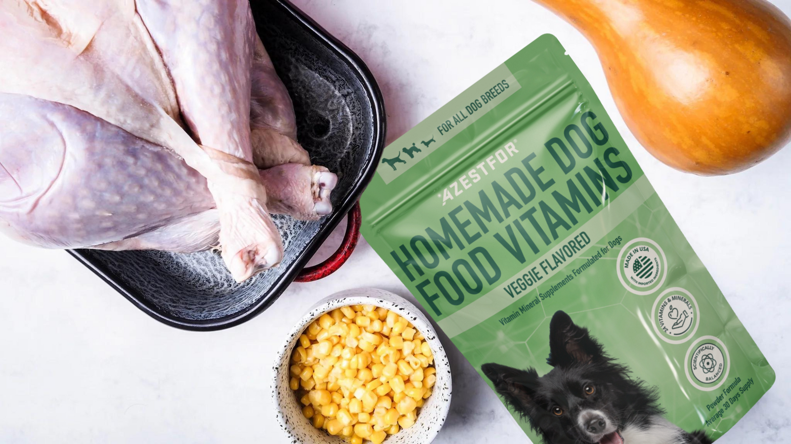 easy_homemade_dog_food_recipe_turkey_pumpkin_corn_Pre-Mix