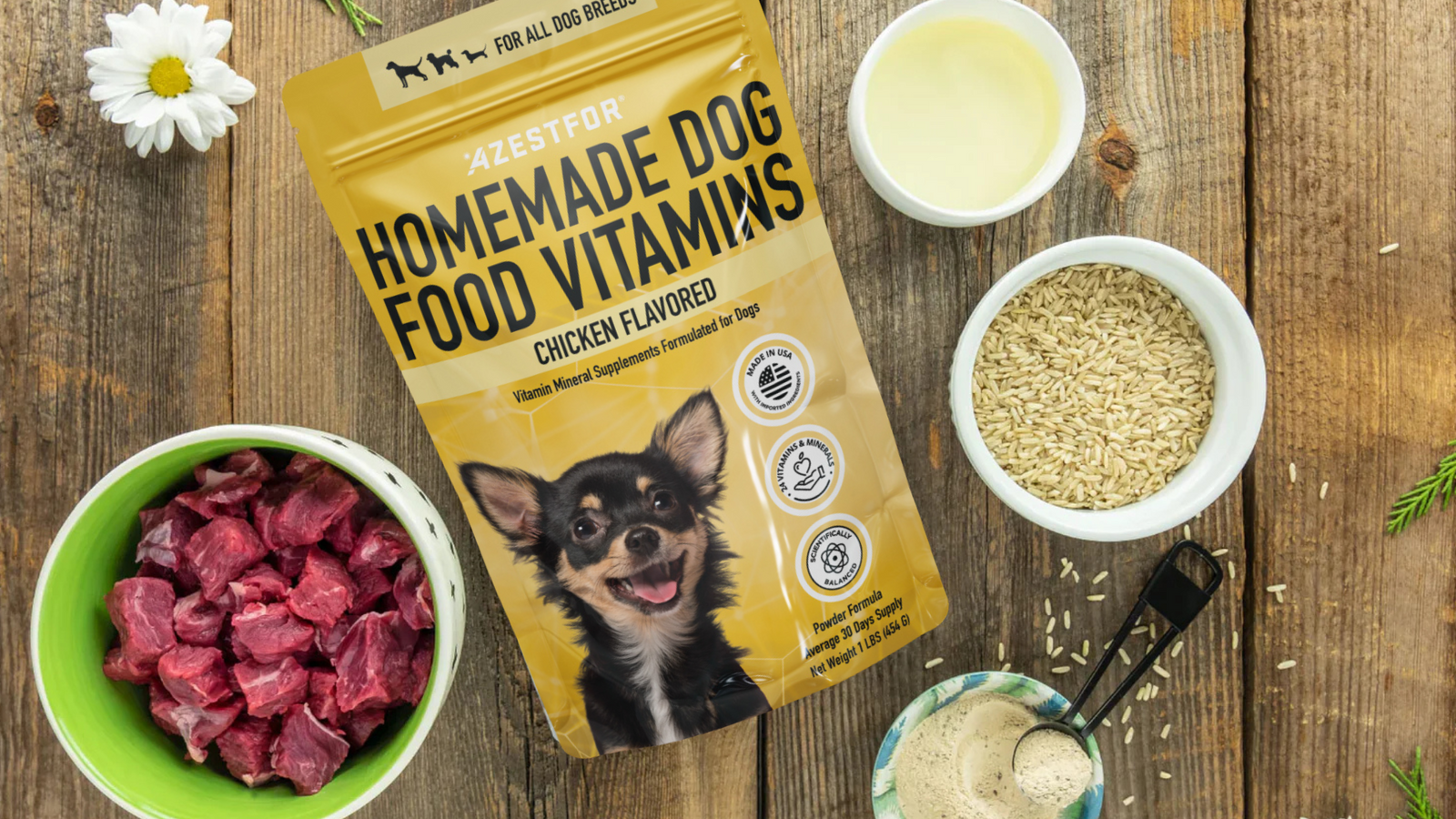 Venison_and_rice_dog_food_recipe_ingredients