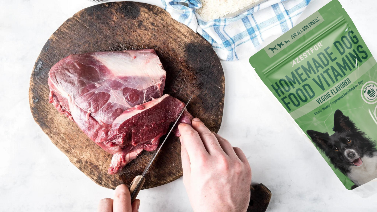 Homemade_dog_food_allergies_Ingredients_Lamb_rice_diy_Nutrient_Pre_mix