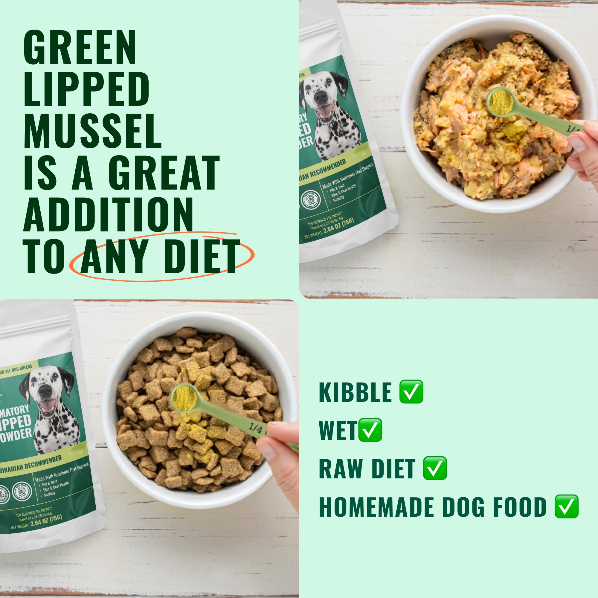 Green Lipped Mussel For Dogs Powder Vet Approved Boost